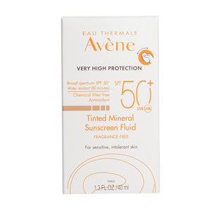 Avène Tinted Mineral Sunscreen Fluid SPF 50+ , 1.3 oz
