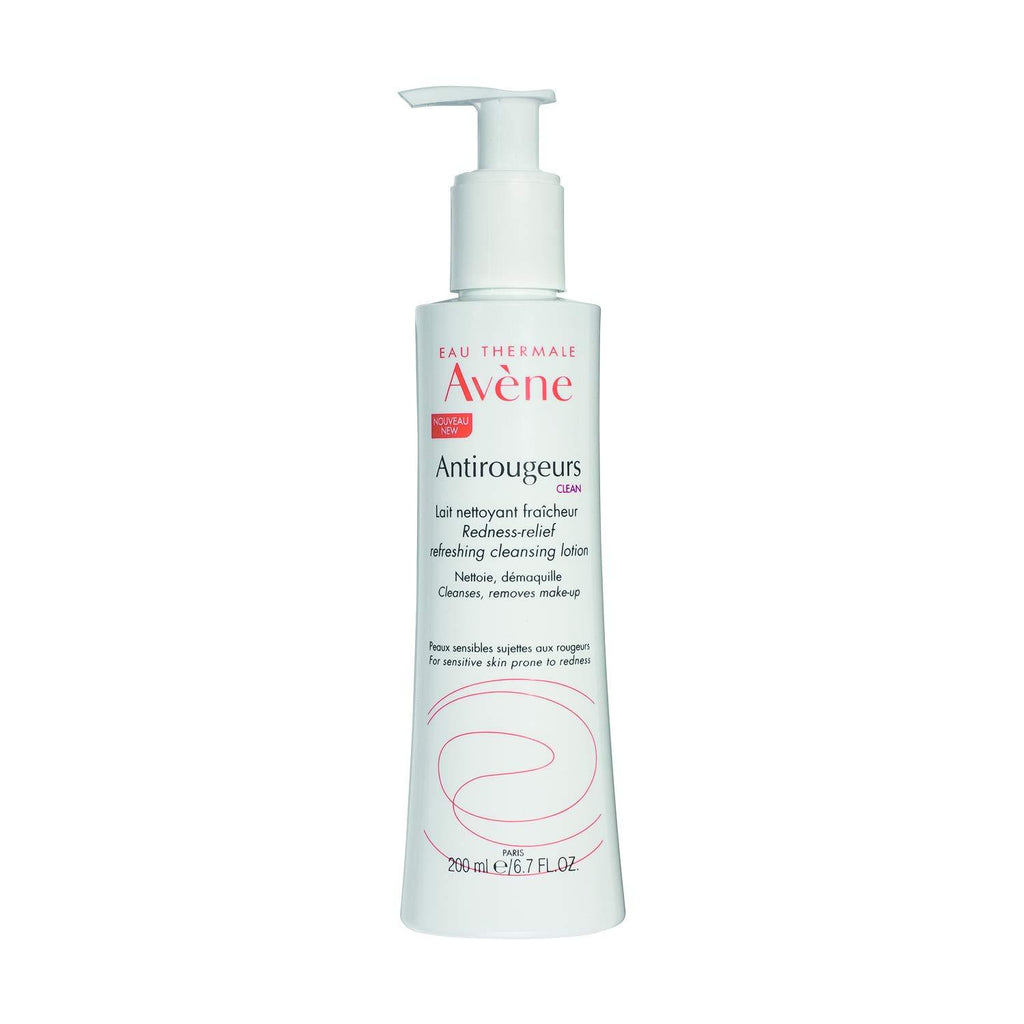 Eau Thermale Avene Antirougeurs CLEAN Refreshing Cleansing Lotion, Soothing Cleanser for Redness Prone Sensitive Skin